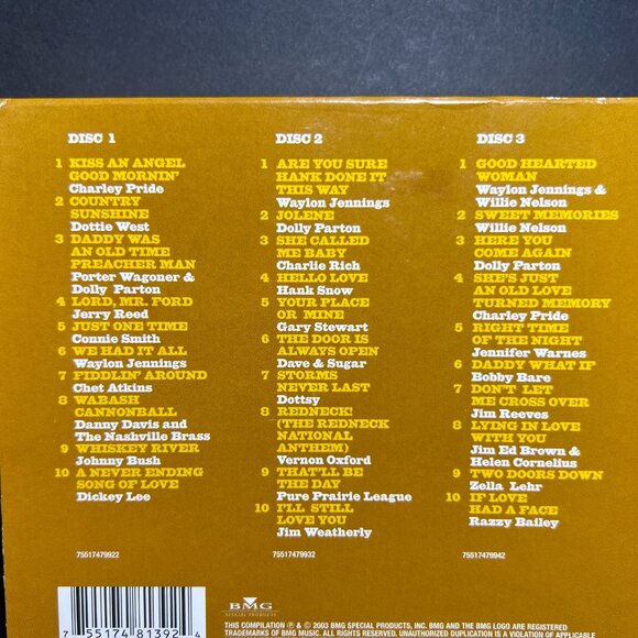 Real 70s Country Compilation 2003 Waylon, Nelson, Parton & More.. 3 Disc CD Set - Picture 6 of 7